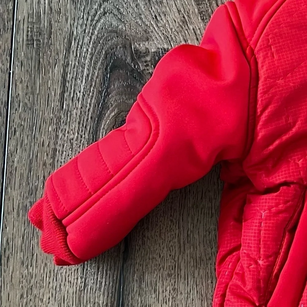Ted Baker Baby Winter Jacket Red Hood Snow Coat size  6-9 Months